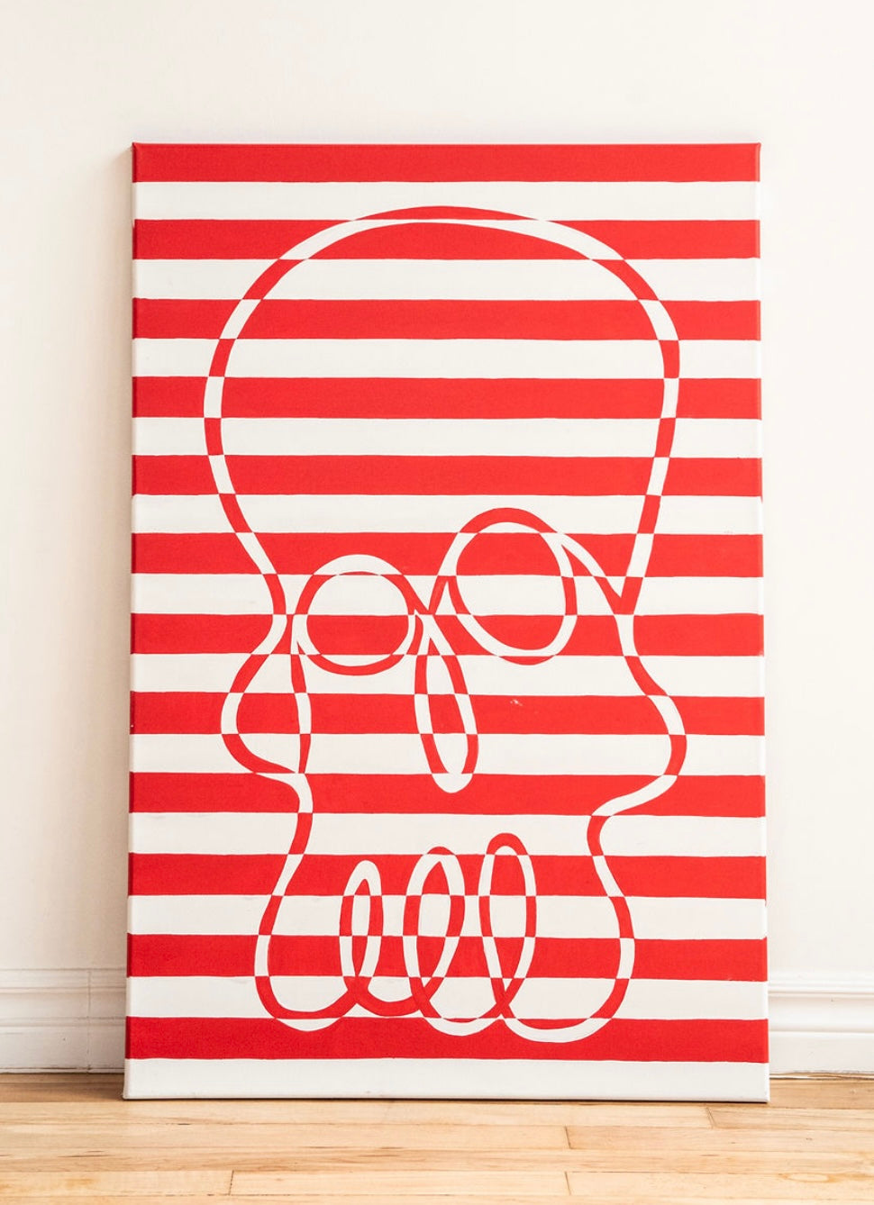 Horizontal Skull 24x36”
