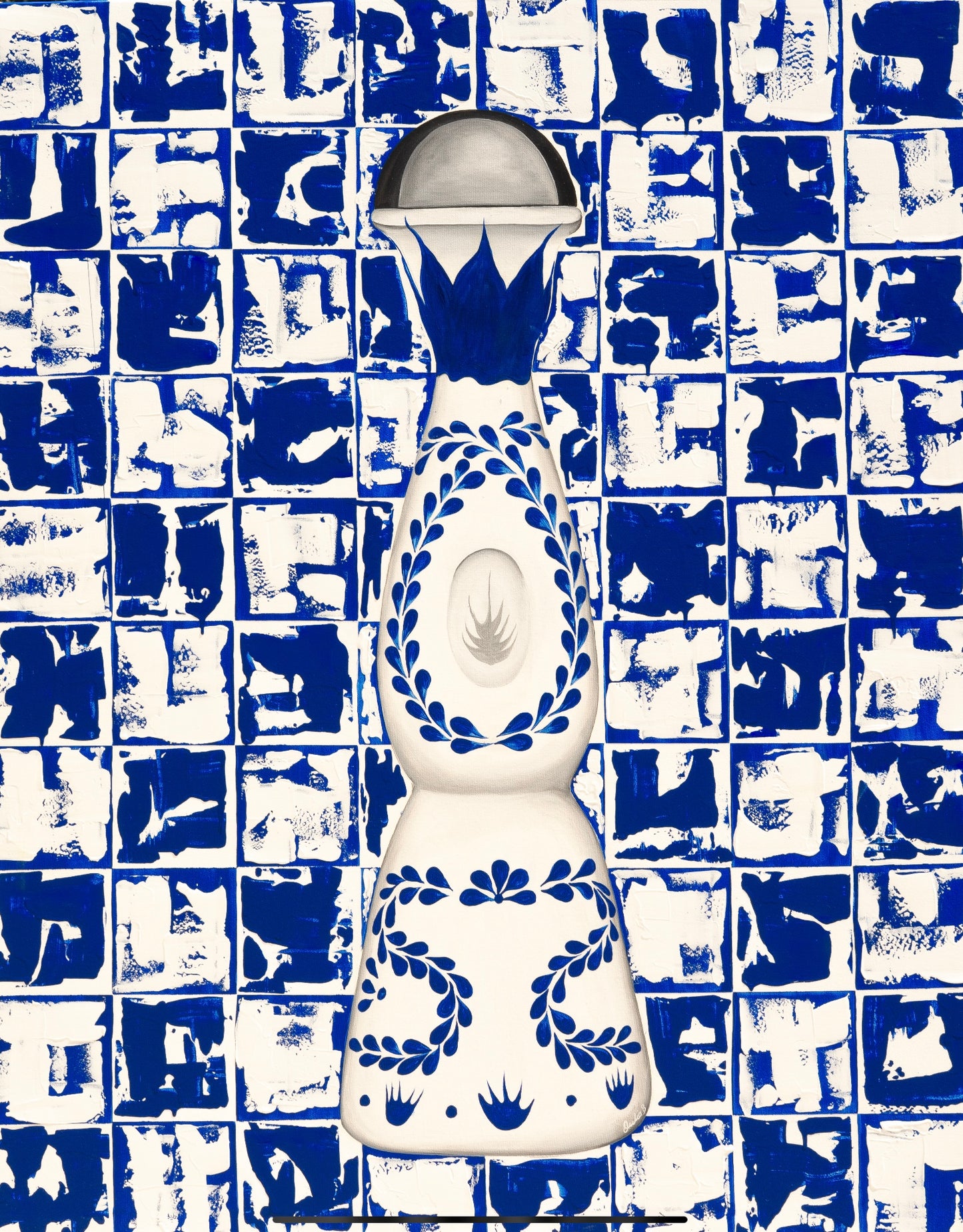 Class Azul X Abstract Square Print 30” x 40”