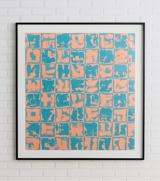 Bubblegum squares 40x40”