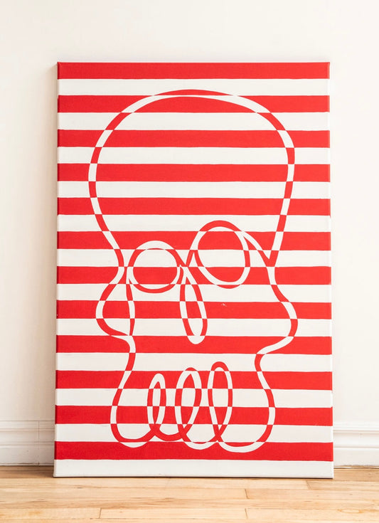 Horizontal Skull 24x36”