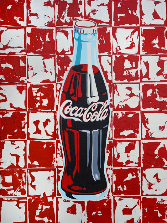 Coca Cola X Abstract Squares Print 8X10”