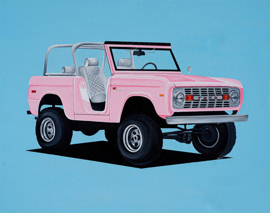 Pink Bronco Print 16X20”
