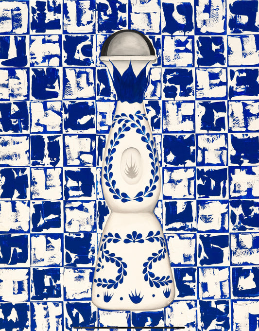 Class Azul X Abstract Square Print 30” x 40”