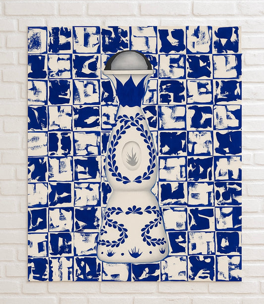 Class Azul X Abstract Squares 40 X 50”
