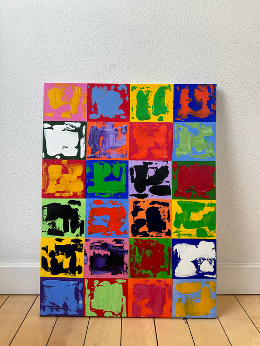 Coloured Squares 16x20"