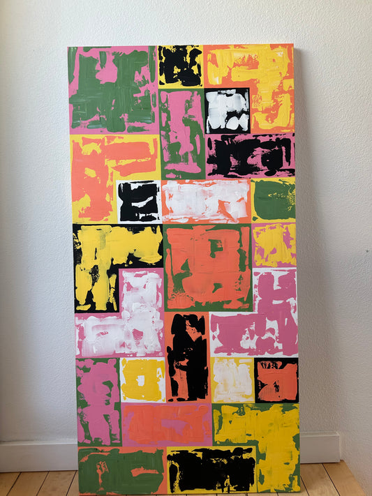 Abstract Squares 24X48"